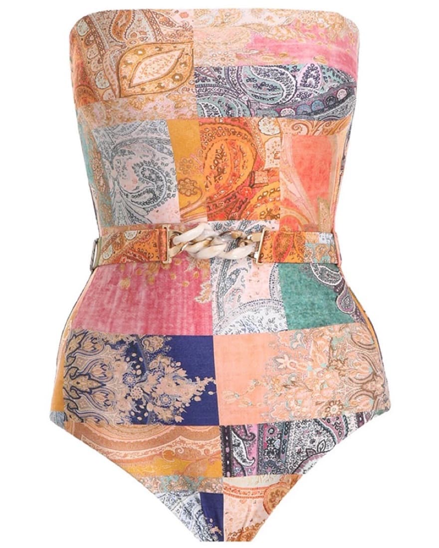 Zimmermann Belted Paisley One Piece - Image 4