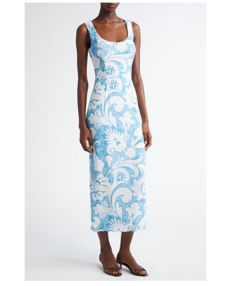 Etro Printed Midi Dress - Image 3