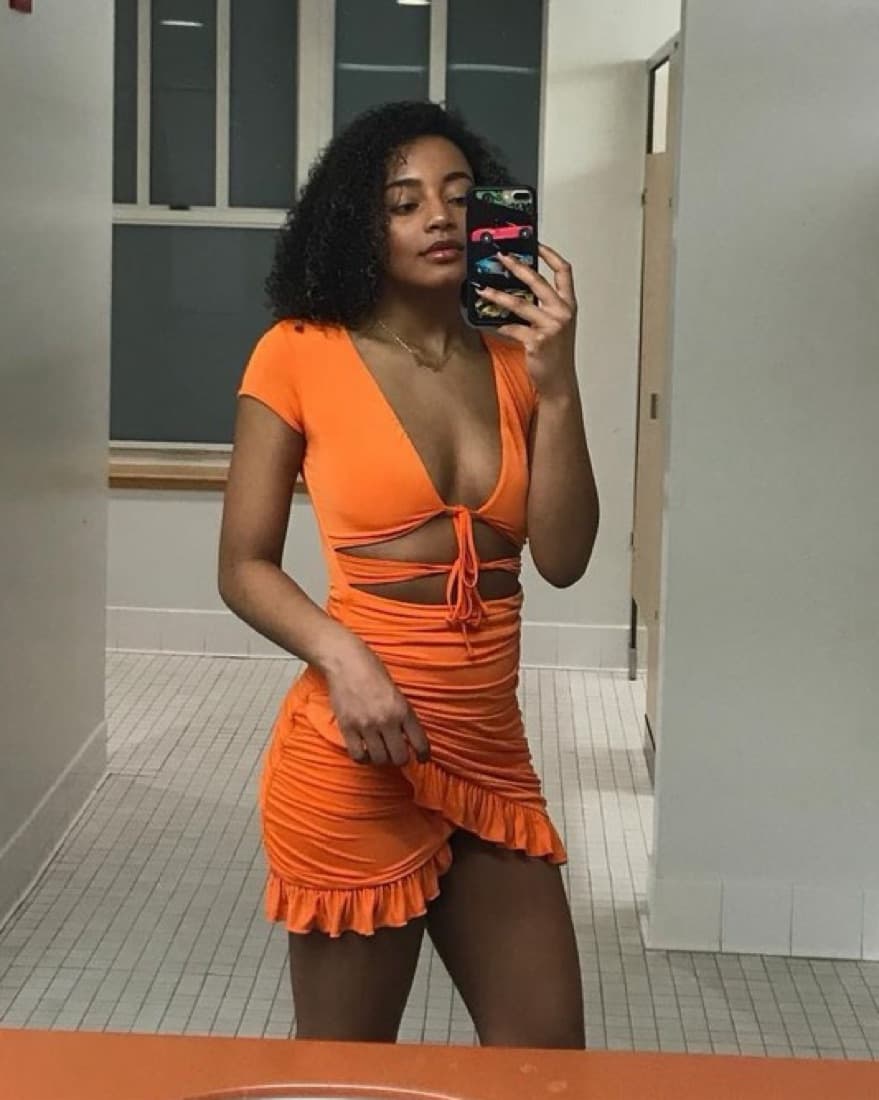 I Am Gia Greta Dress in orange - Image 2