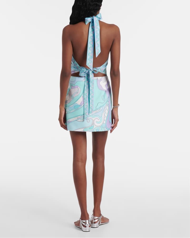 Pucci halterneck silk top - Image 3