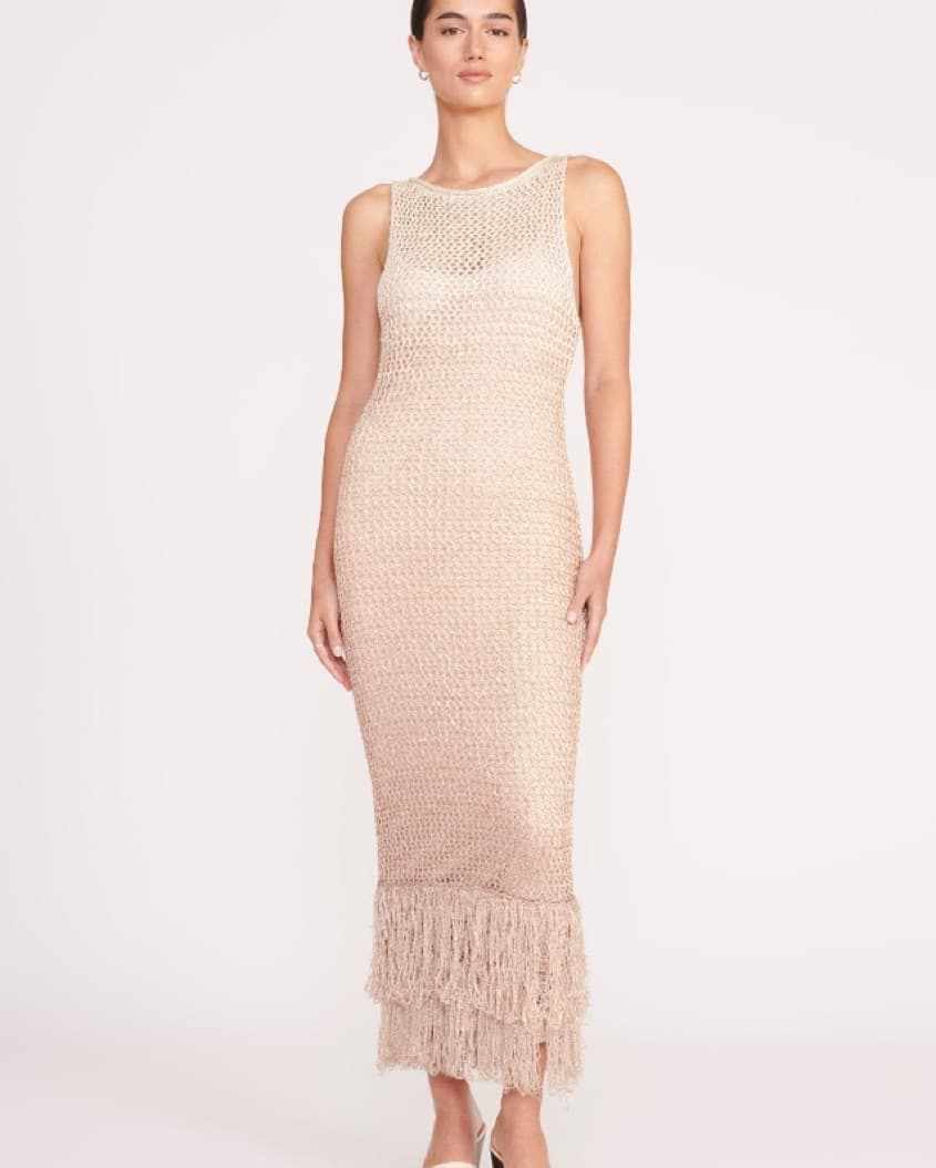CONSTANZA DRESS BEIGE MULTI - Image 1