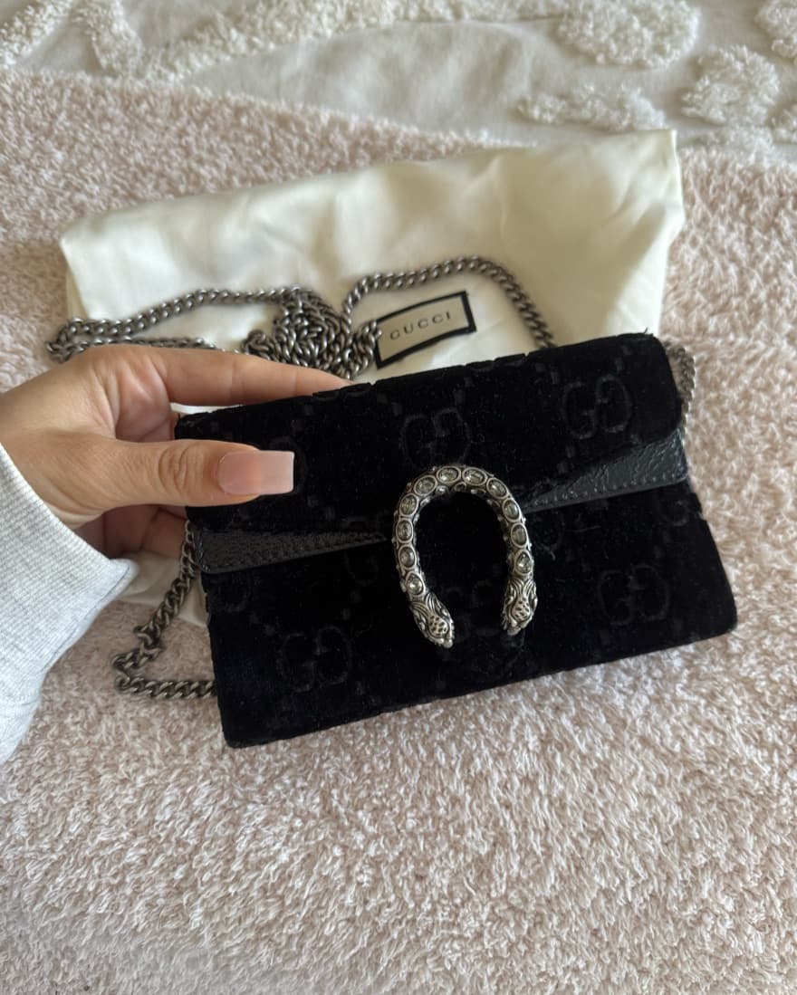 Mini Monogram Velvet Horsebit Gucci Mini - Image 1
