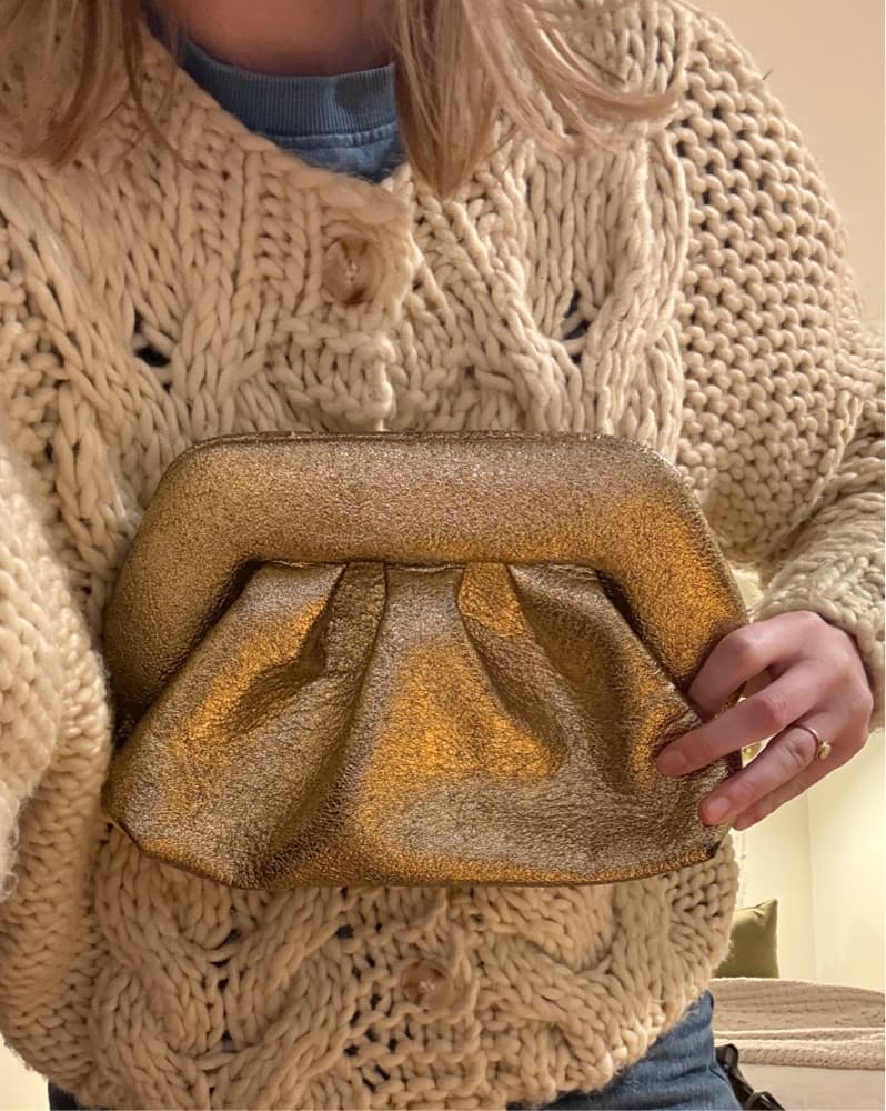 Gold Clutch - Black Tie Clutch  - Image 2