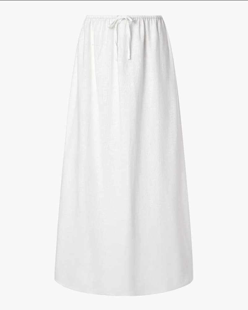 White linen Skirt  - Image 2