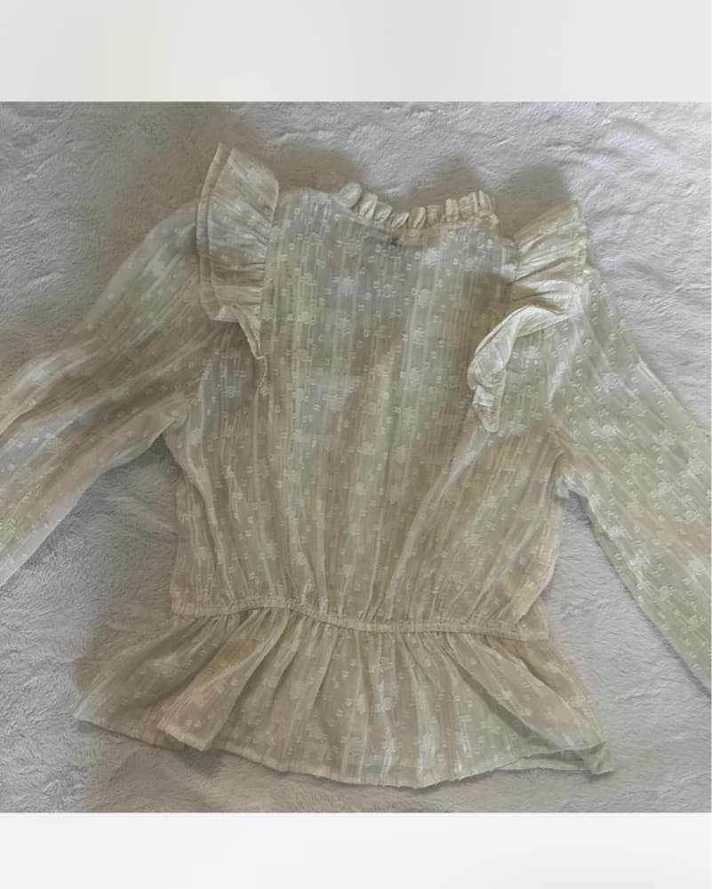 Vintage Melograno Rico Ruffle Blouse - Image 5