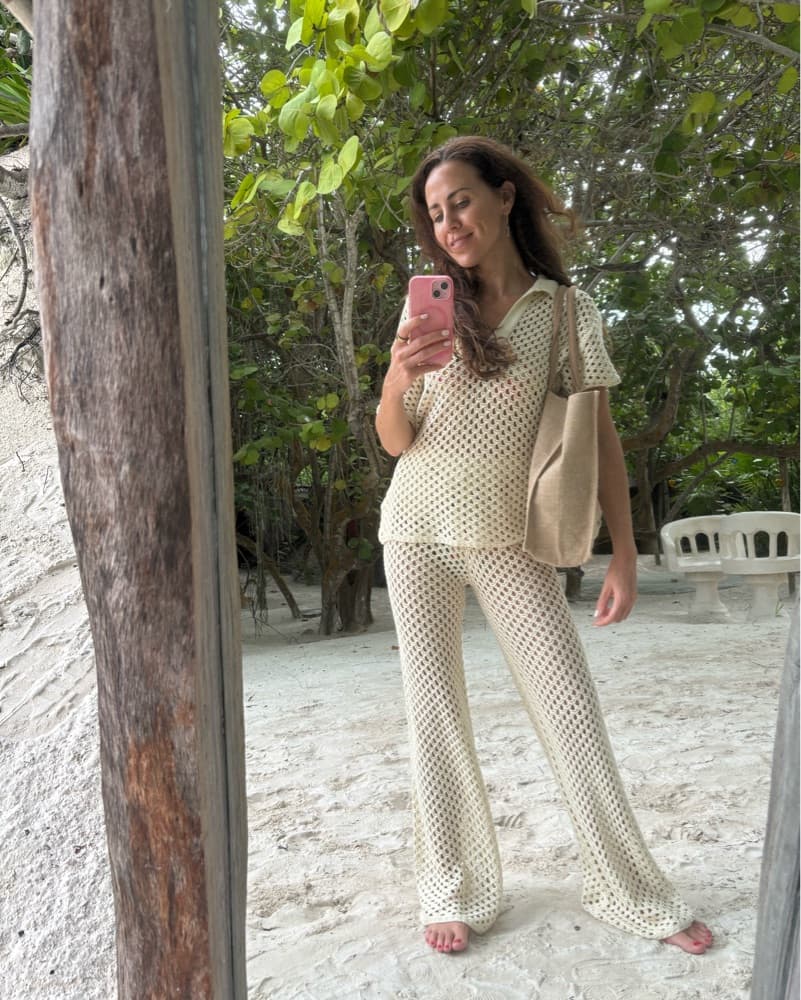 Knit Tan MINKPINK Beach Set  - Image 1