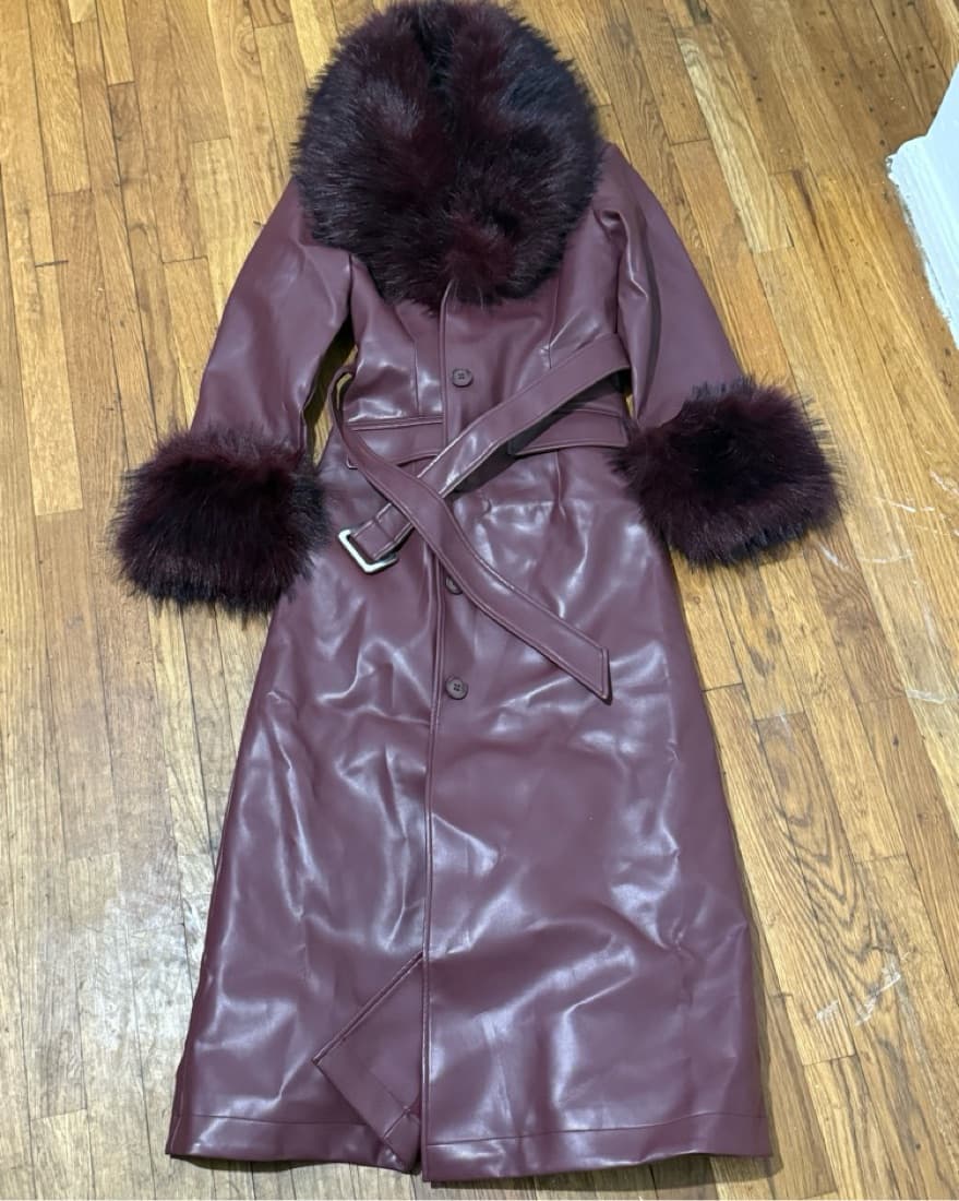 Nasty Gal - Plush Tipped Fur Maxi Coat - Image 5
