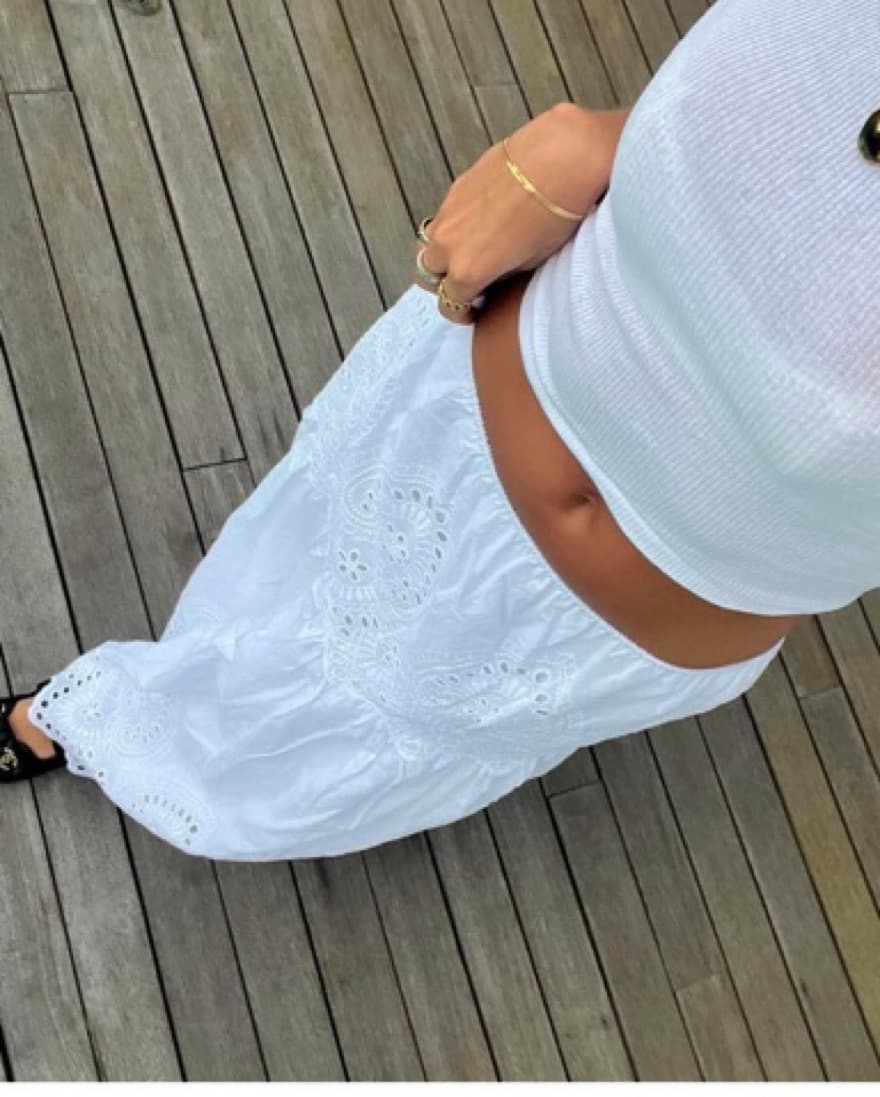 White Lace LPA Skirt - Image 2
