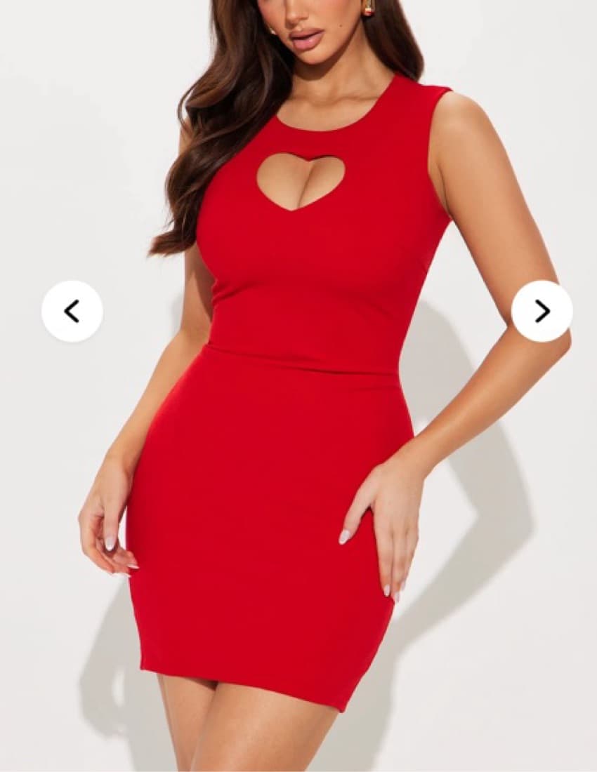 Key To My Heart Cut Out Mini Dress (S) - Image 1