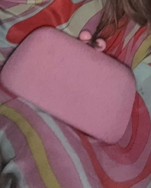 Pink Linen Clutch   - Image 2