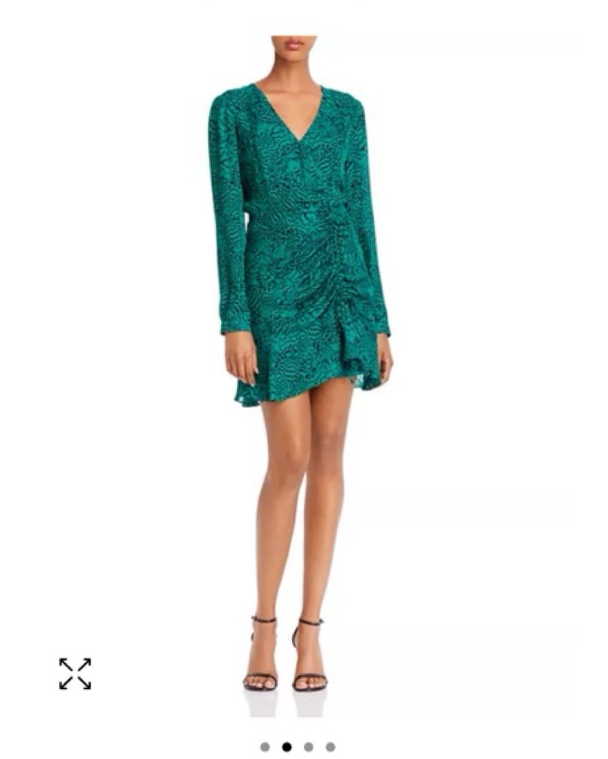 Parker - Leapard Print Ruched Mini Dress - Image 2