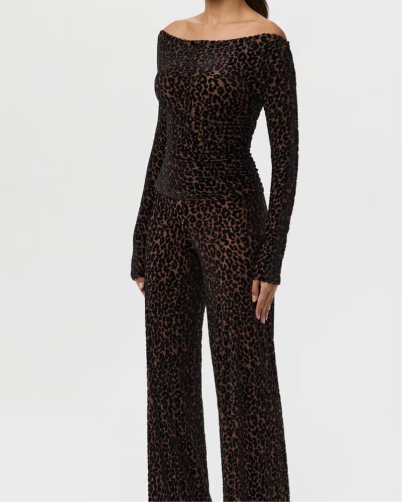 Off Shoulder Leopard Top Naked Wardrobe - Image 4
