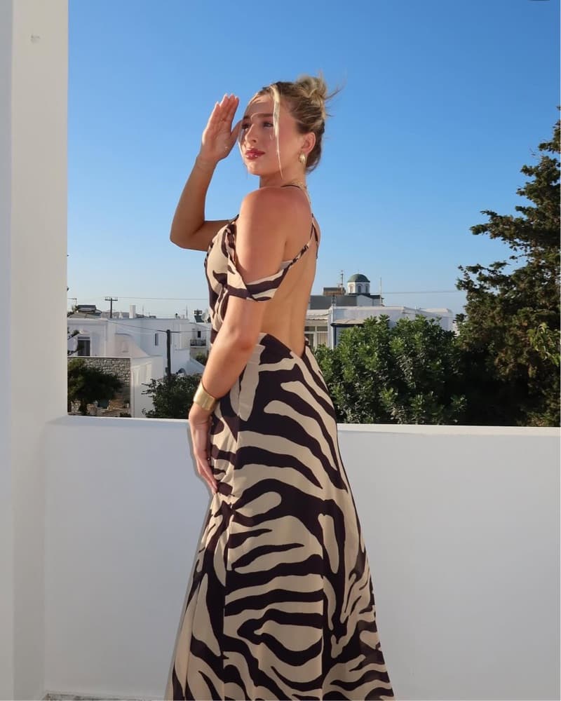 Melani The Label Zebra Maxi Dress - Image 2
