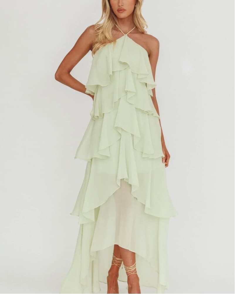 Selfie Leslie Darylyn Tiered Ruffle Maxi - Image 1
