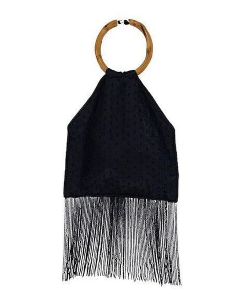Elegant Beaded Fringed Bag - Image 2