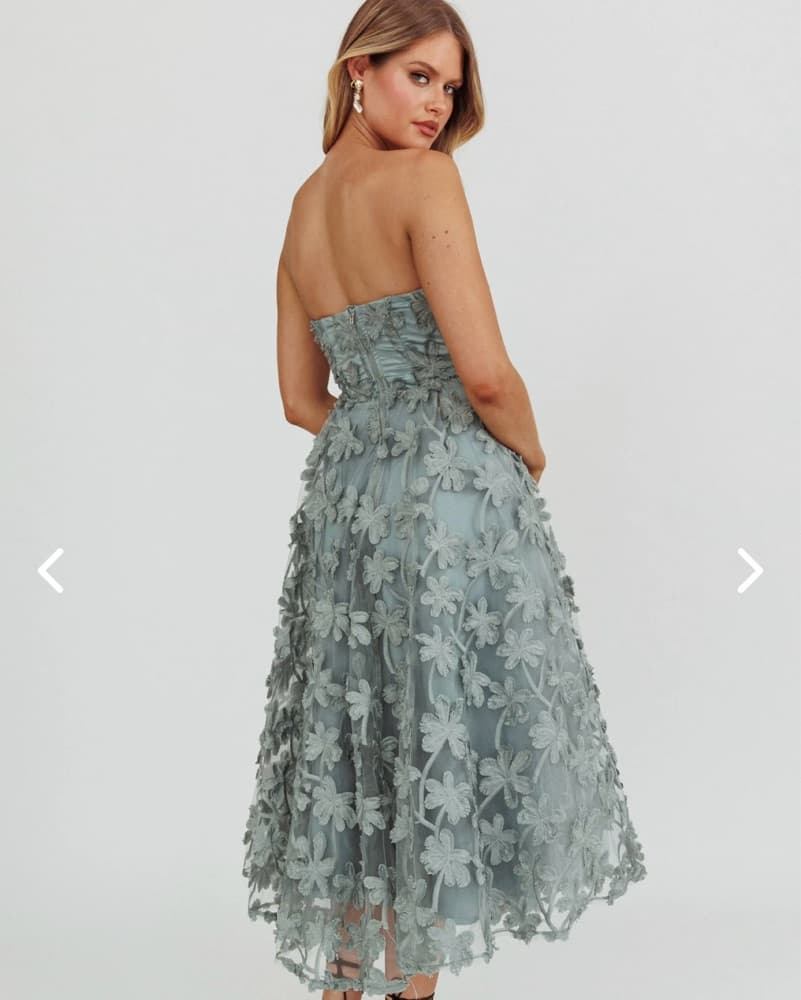 Midi Sage Dress - Image 2