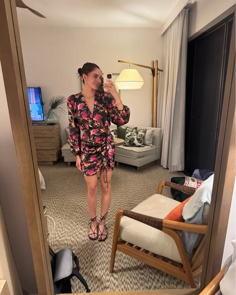 Delfi Collective pink floral Dress - Image 3
