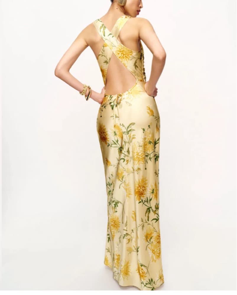 Reformation Anais Silk Dress - Image 2