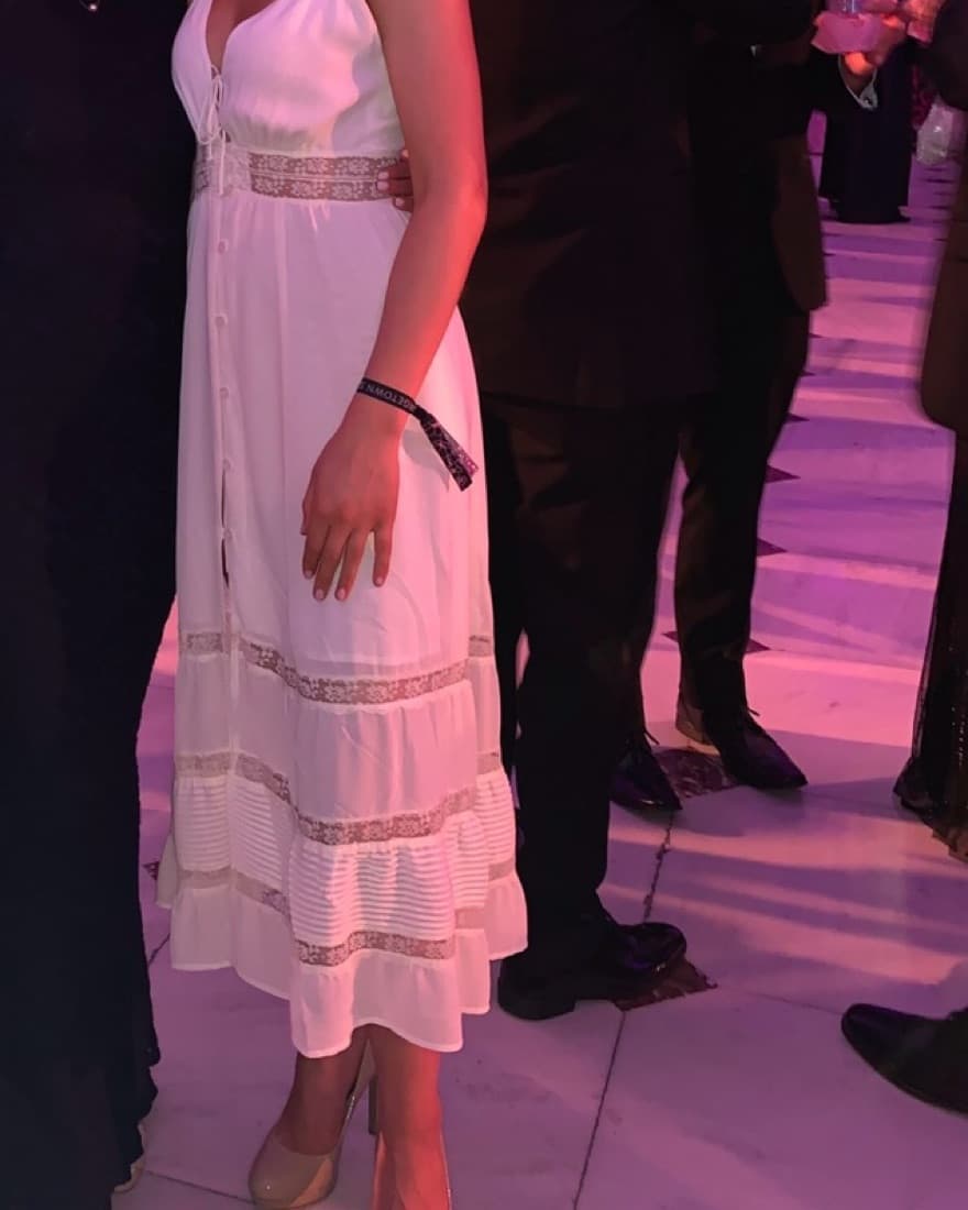 Reformation White Lace Dress - Image 1