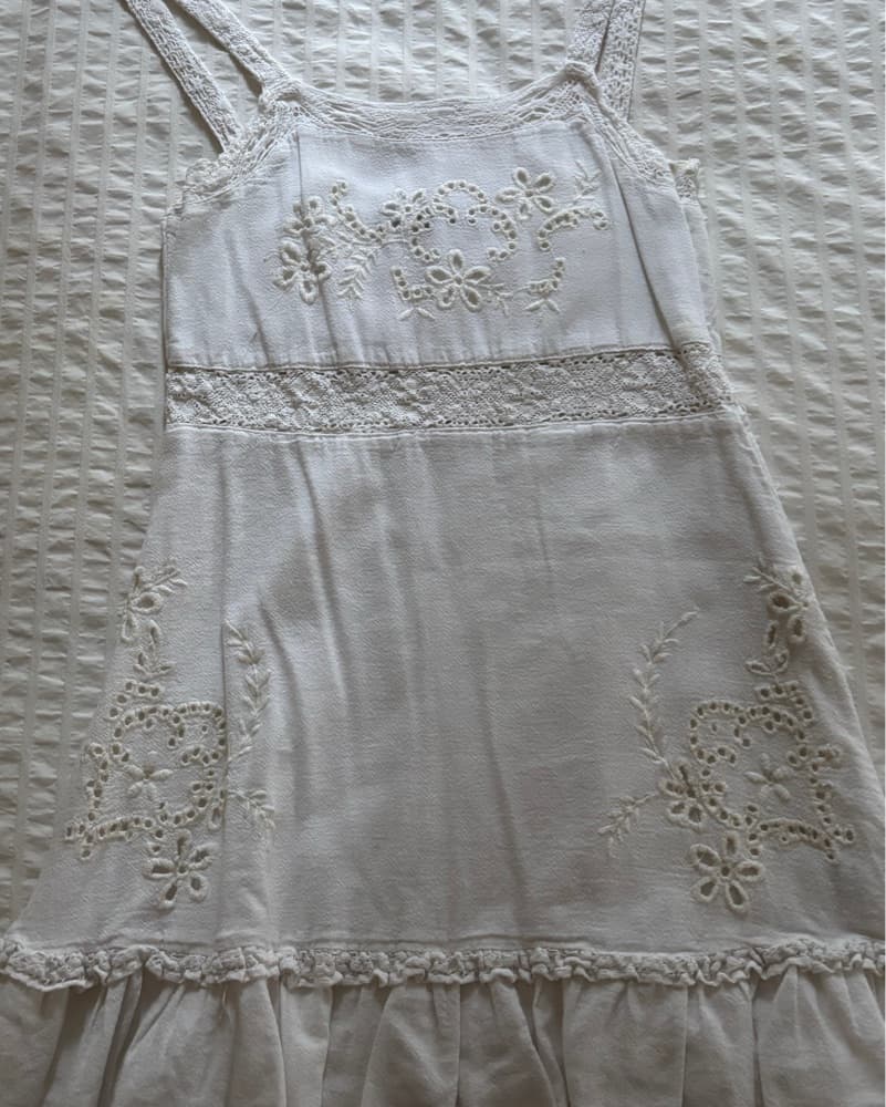 Delicate White Eyelet Sundress - Image 6