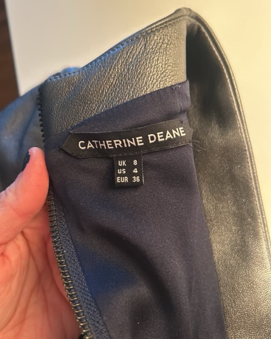 Catherine Deane Leather Dress - Image 3
