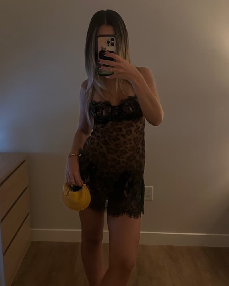 Cheetah Revolve Mini Dress - Image 1