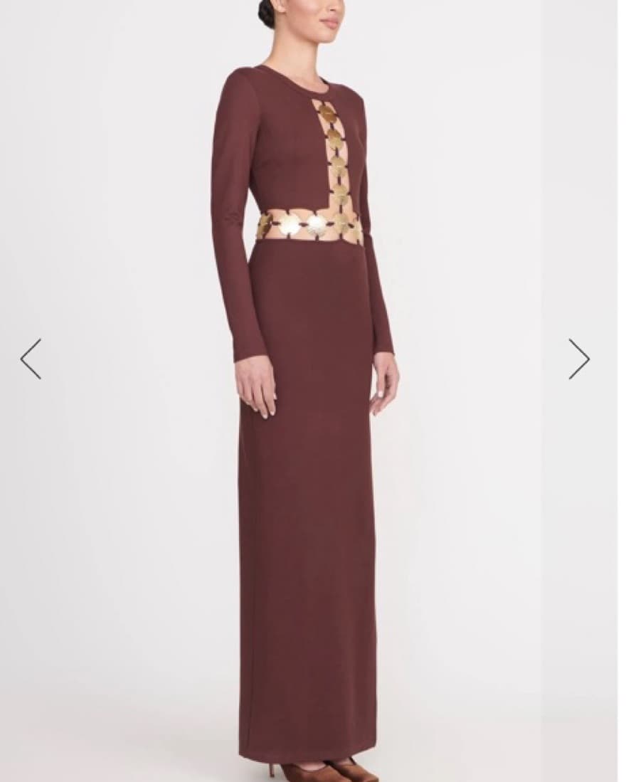 DELPHINE DRESS DARK CHOCOLATE - Image 4