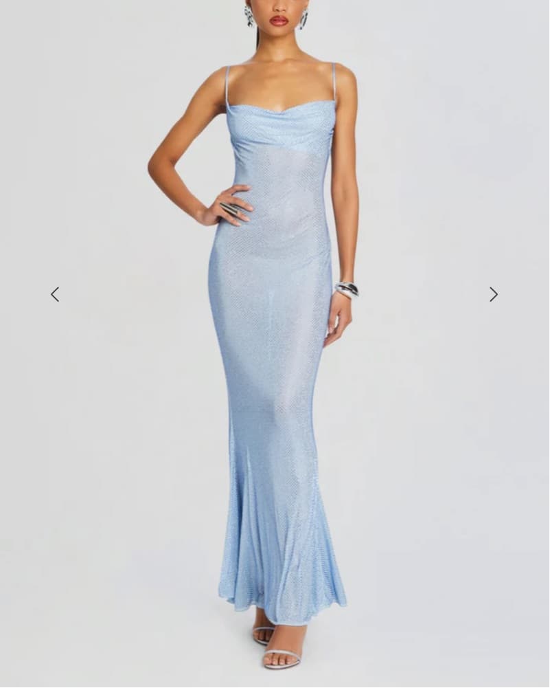 RETROFETE SHILO EMBELLISHED SILK DRESS - Image 1