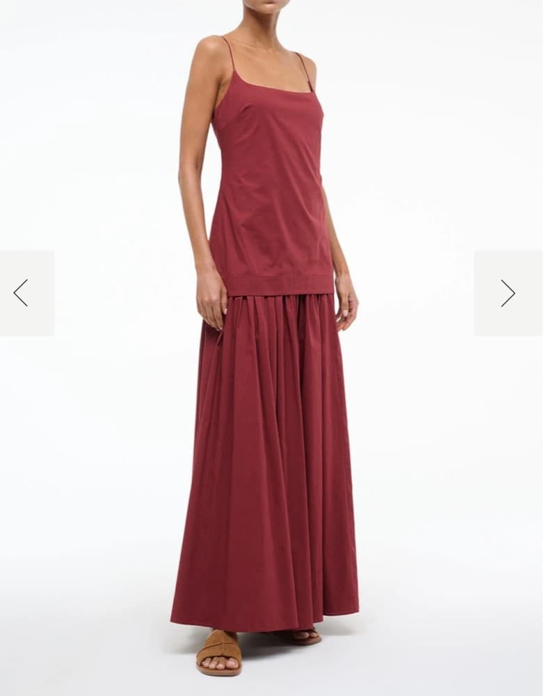 Elegant Burgundy Maxi Dress - Image 1