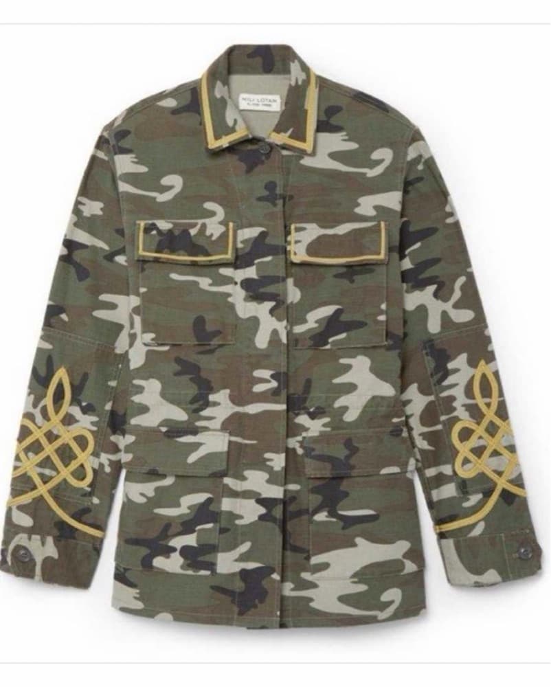 Nili Lotan Wren Camo Jacket XS - Image 1