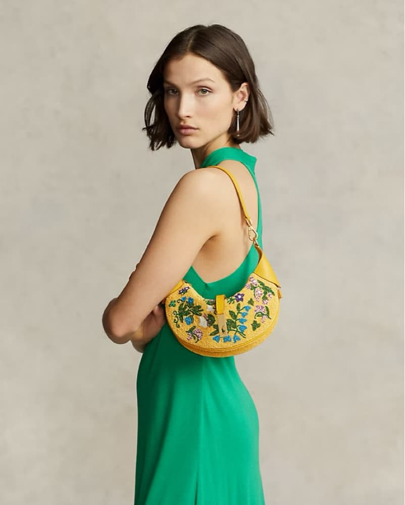 Polo ID Floral-Beaded Mini Shoulder Bag - Image 2