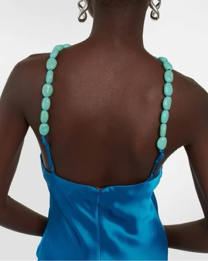 Staud Cadence Dress With Beads - Image 3