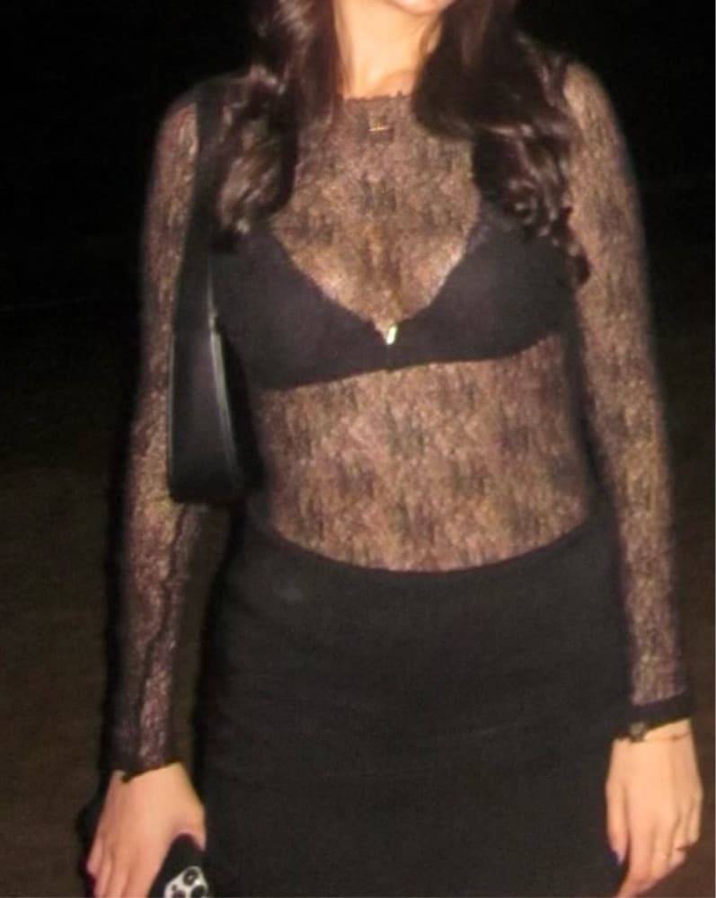 Black Lace Bodysuit - Image 1