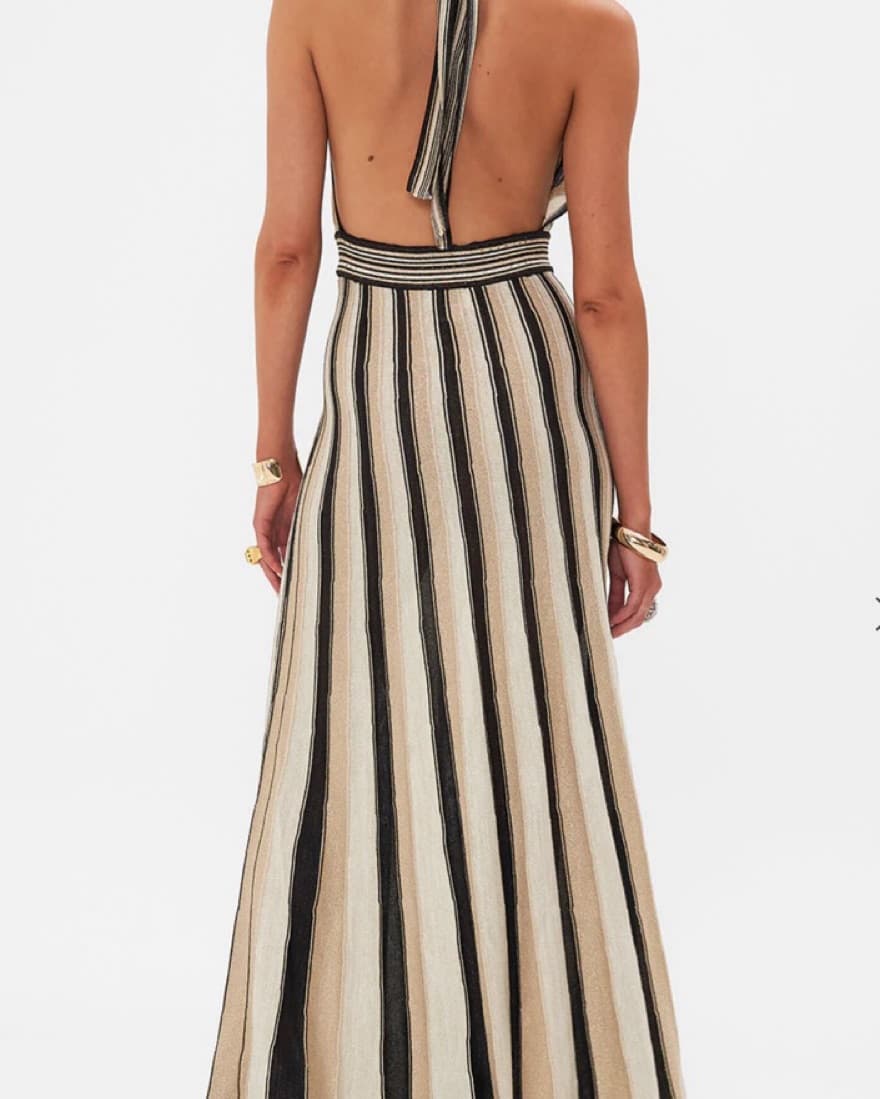 Camilla Halter Neck Knit Dress  - Image 2