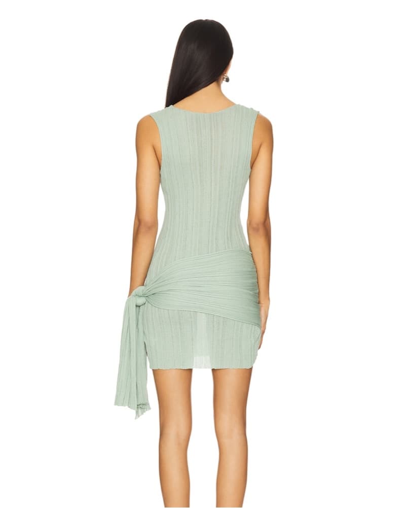 Lioness soleil Mini Dress In Matcha  - Image 2