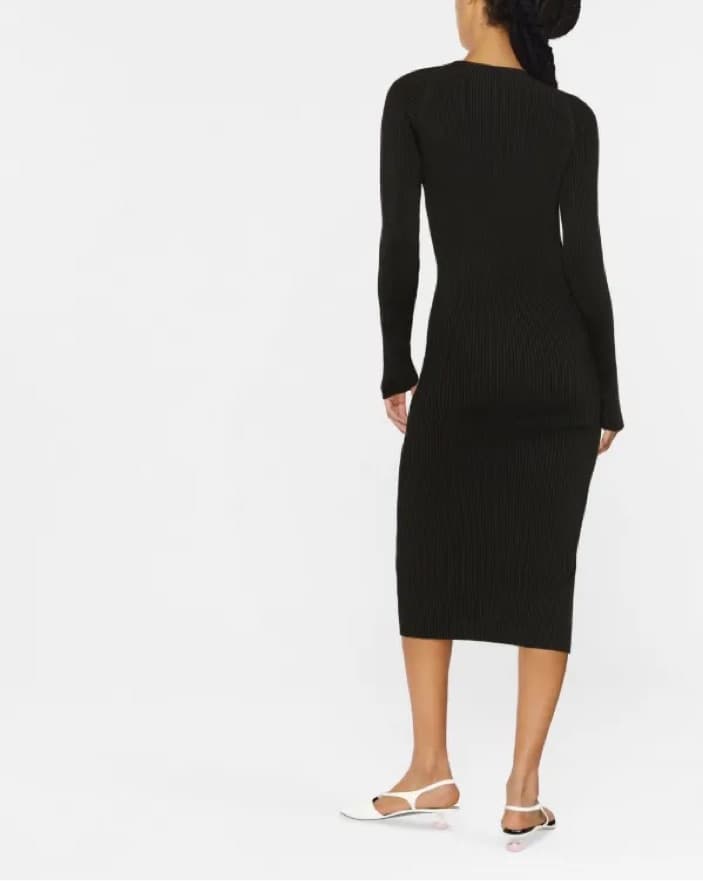 Coperni Ribbed Cut Out Dress  - Image 3
