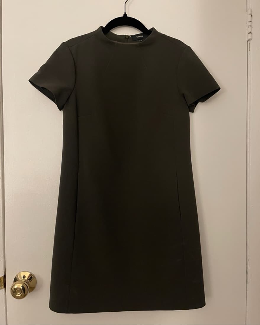 Theory Jasneah Admiral Crepe Mini Dress - Image 2