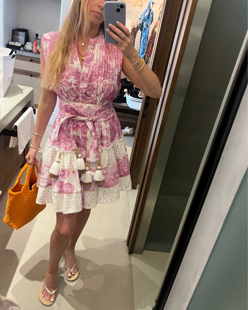 Pink Floral Dress - Image 2