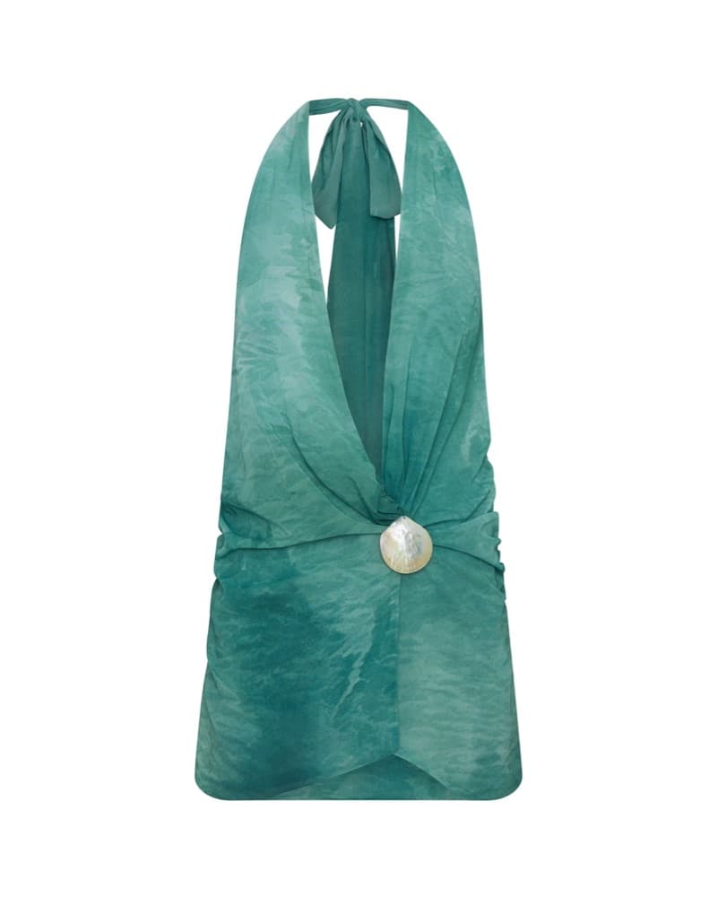 Eleanore Plunge Mini Dress - Image 3