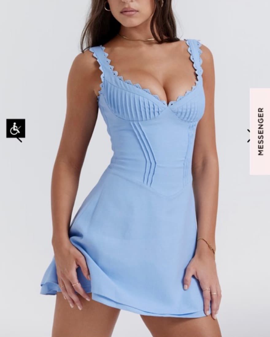 House of CB Light Blue Dress - Image 2