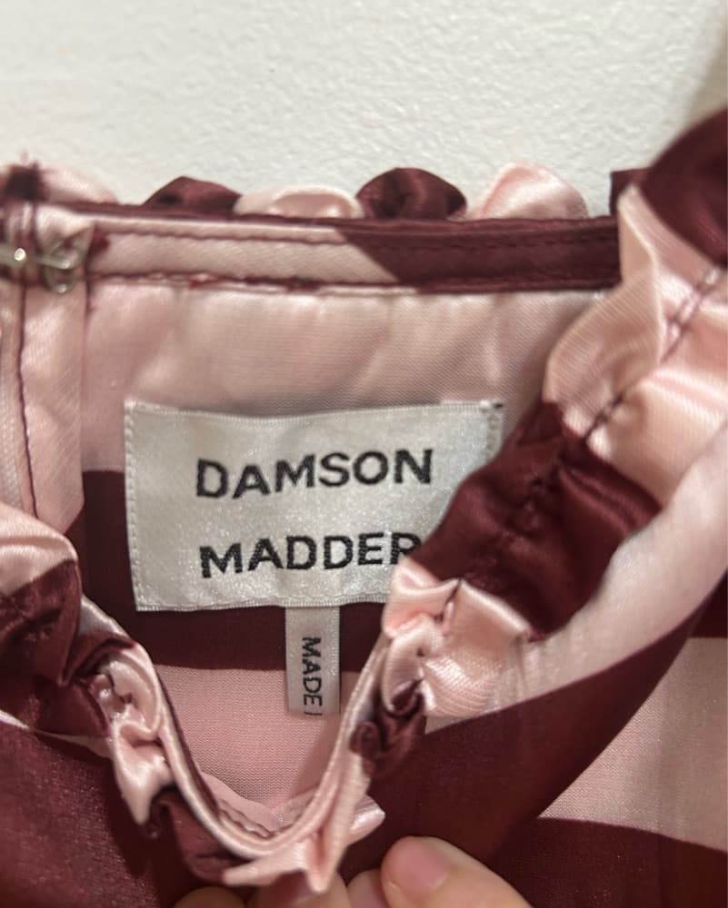 Damson Madder Striped Dress - Image 3