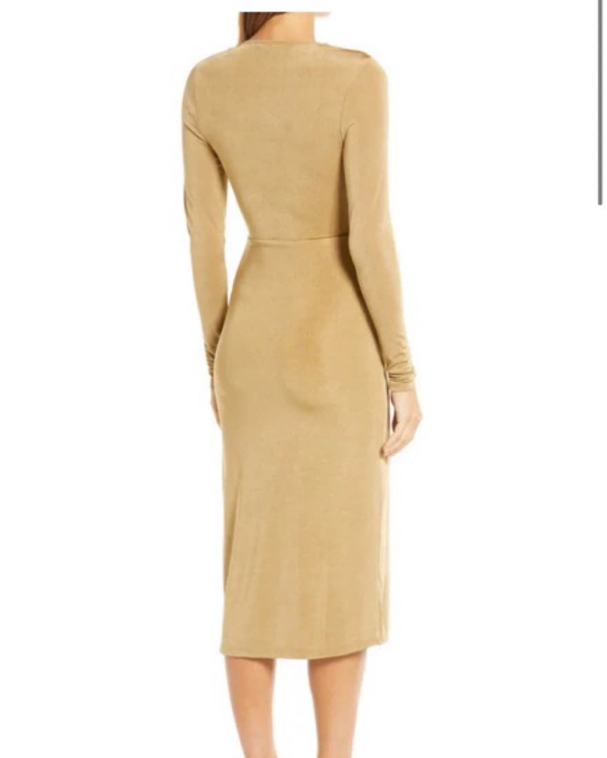 Good American Shimmer Wrap Dress - Image 3