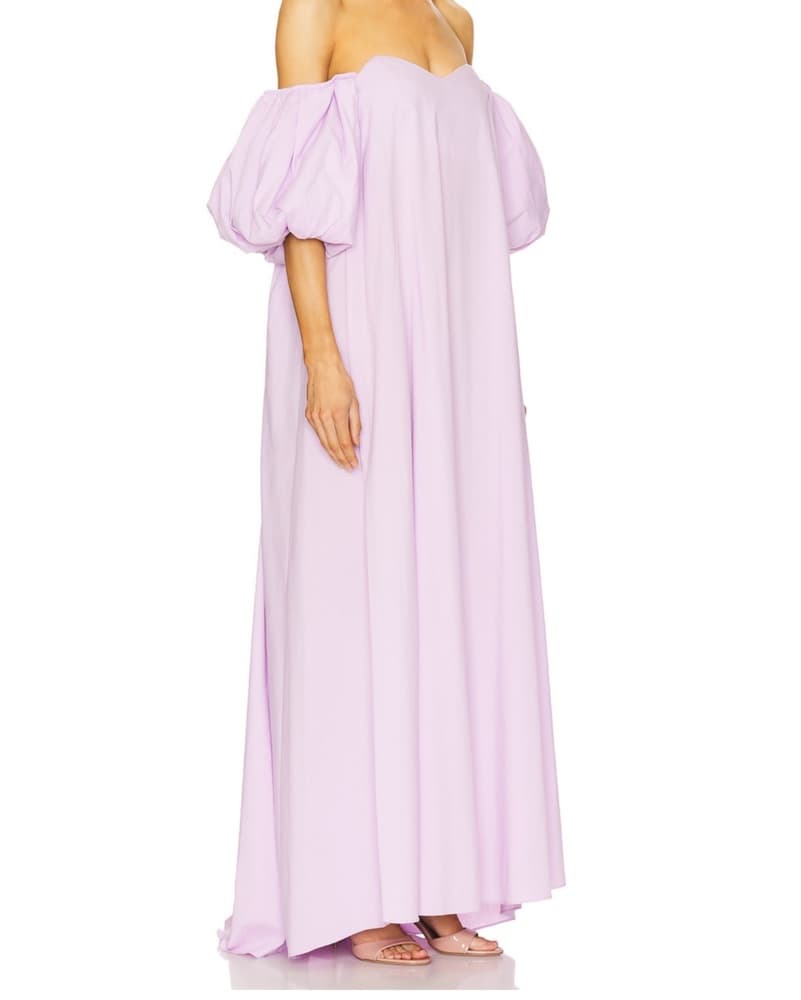 Caroline Constas Palmer Gown Lavender M - Image 2