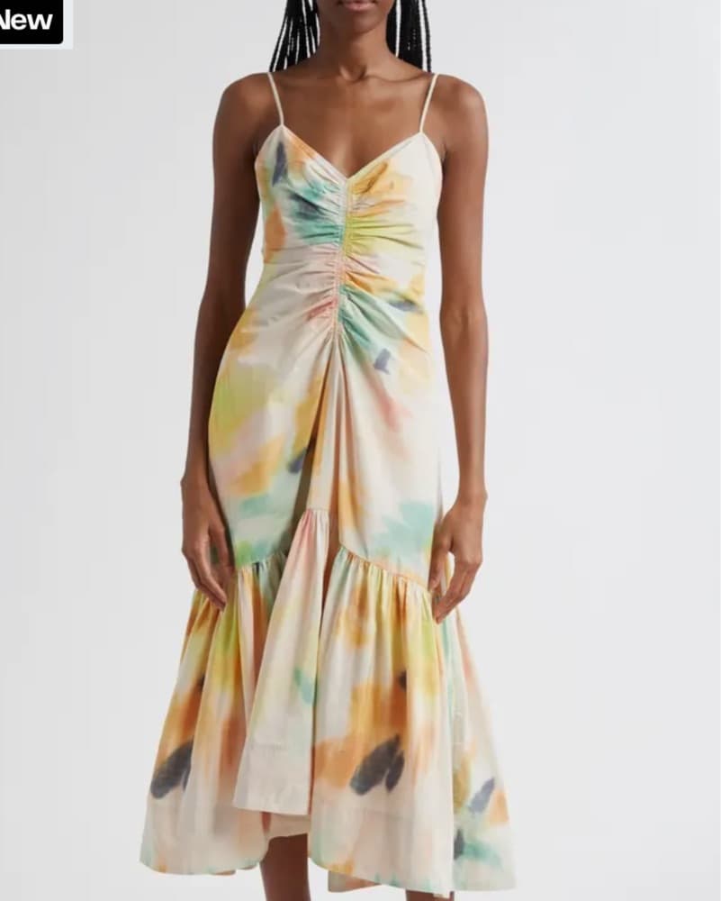 Vibrant Tie-Dye Midi Dress - Image 1