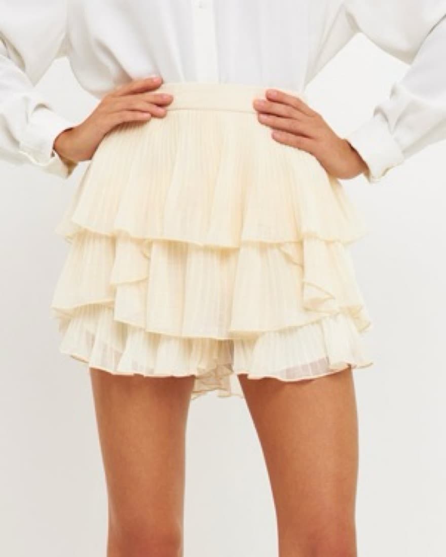 Chiffon Pleated Skort - Image 1
