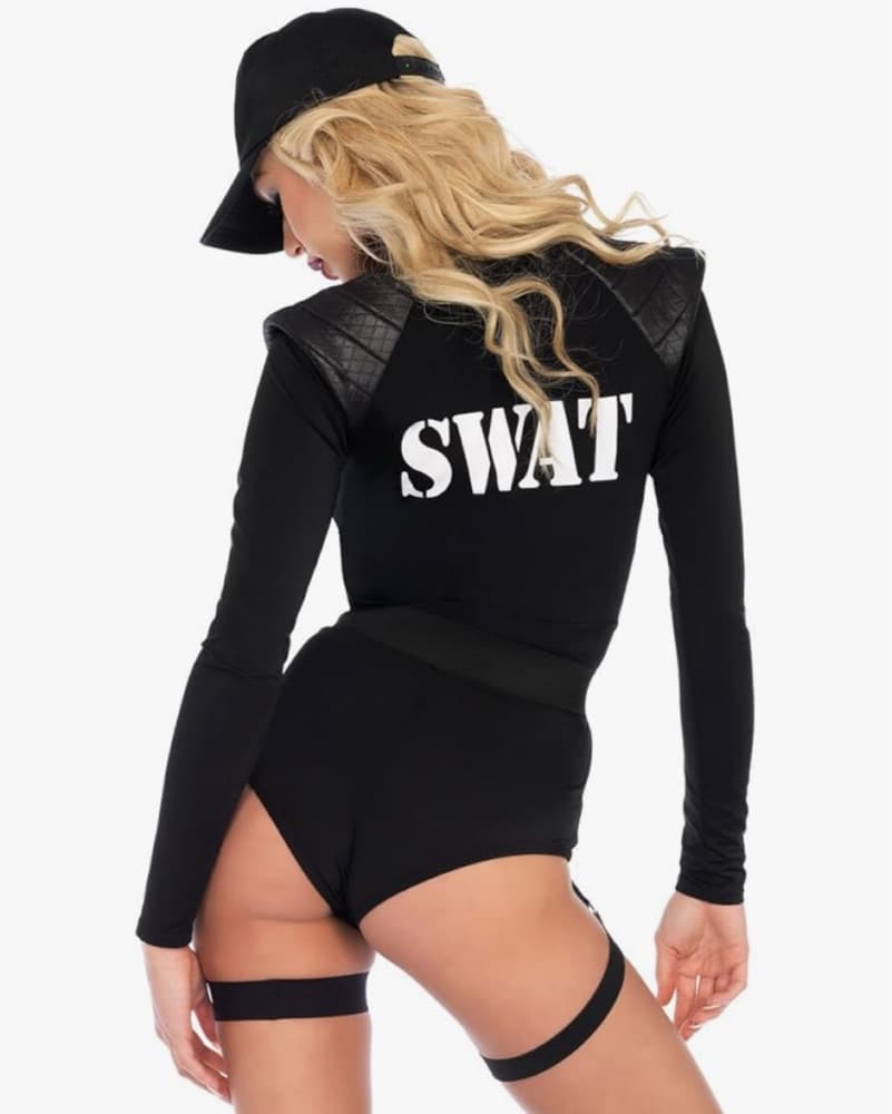 Sexy SWAT Costume Bodysuit - Image 5