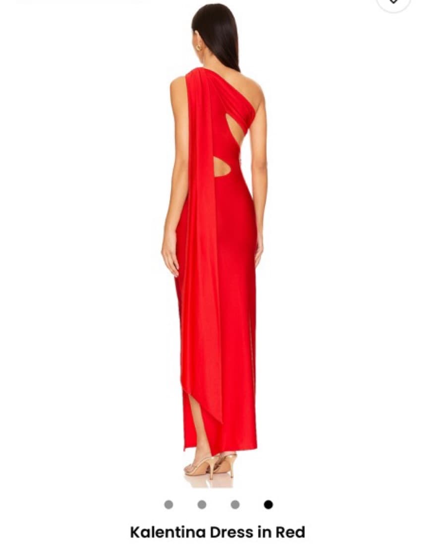 Stunning Red One-Shoulder Maxi Dress - Image 6