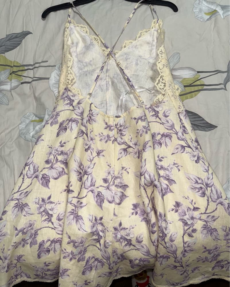 Zimmerman Floral Print Linen Dress - Image 4