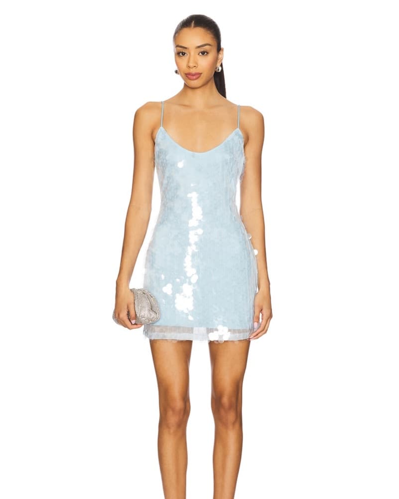 Revolve Mini Blue Dress - Image 1
