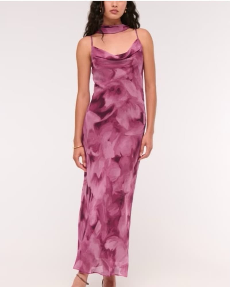A&F Julia Slip Scarf Maxi Dress  - Image 1